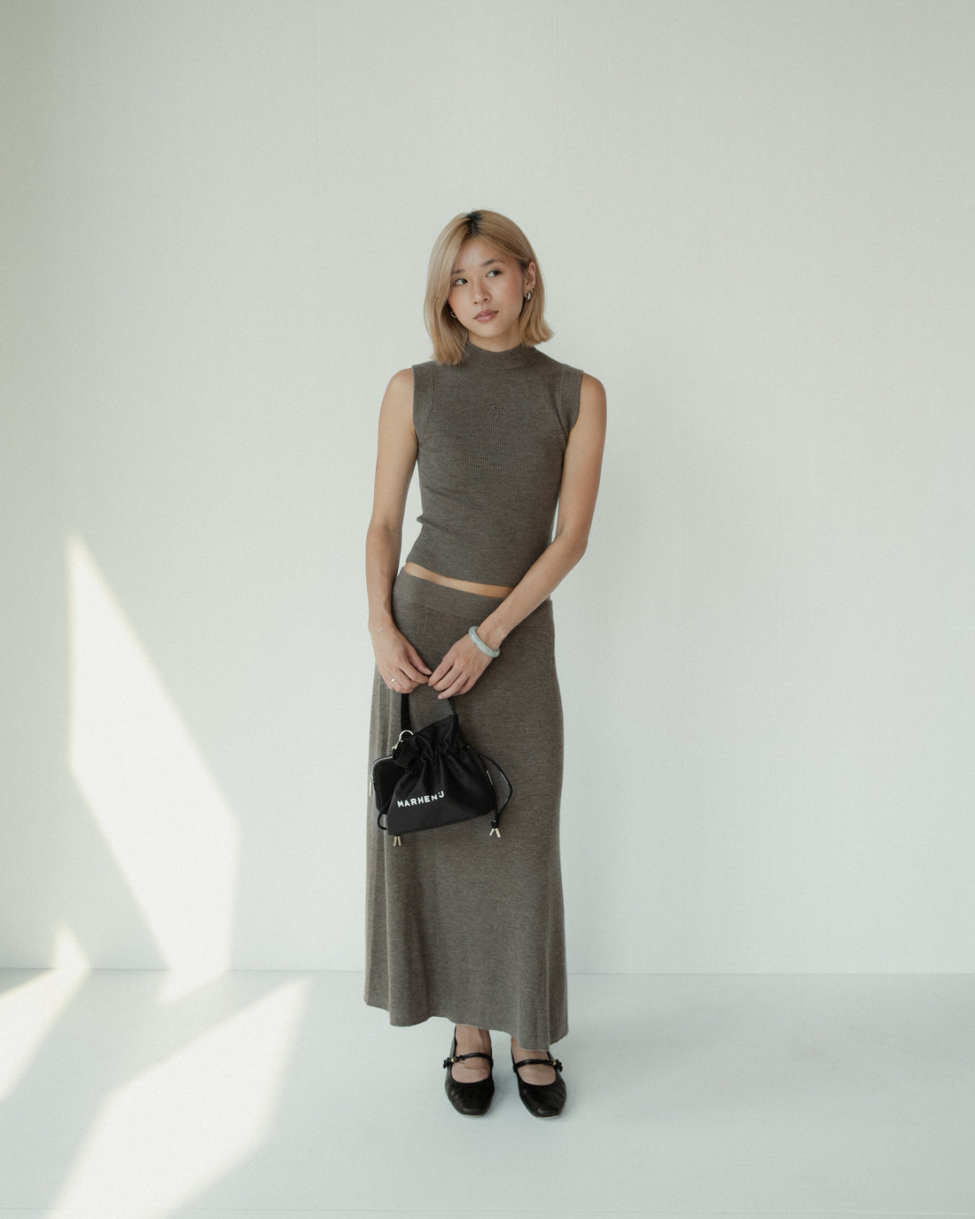 Linea Flow Cashmere Midi Skirt Mysto Cashmere