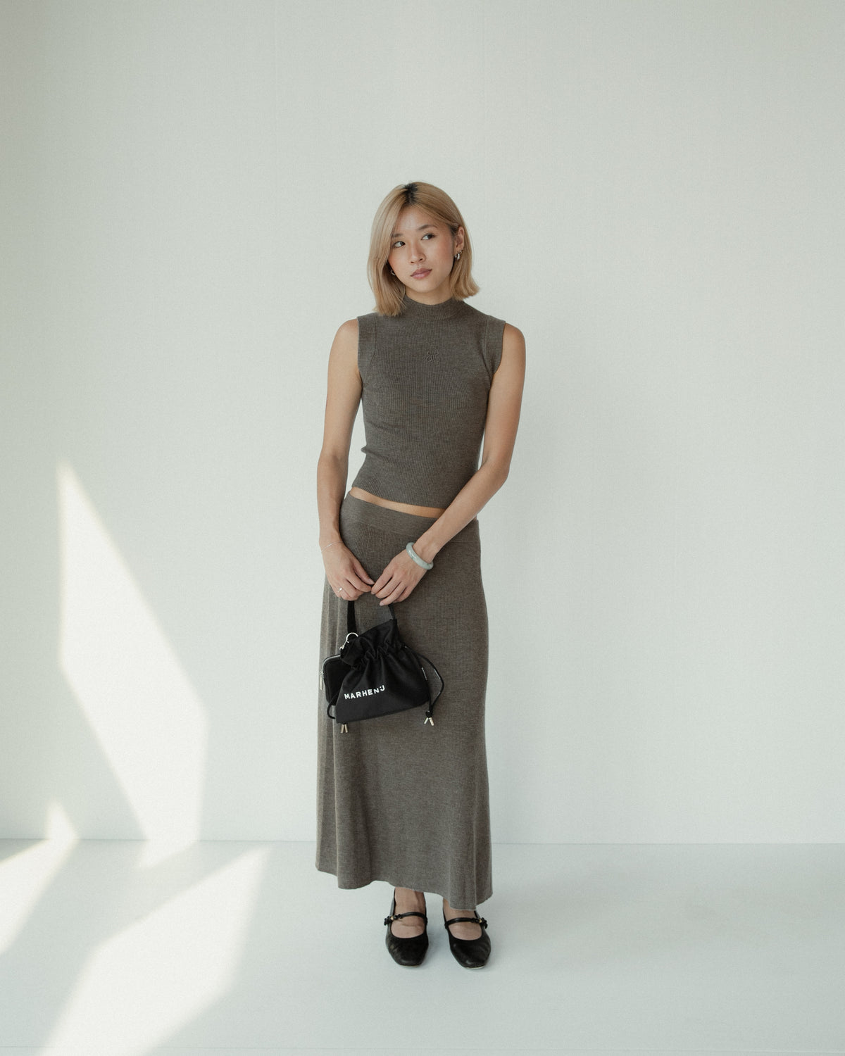 Linea Flow Cashmere Midi Skirt Mysto Cashmere