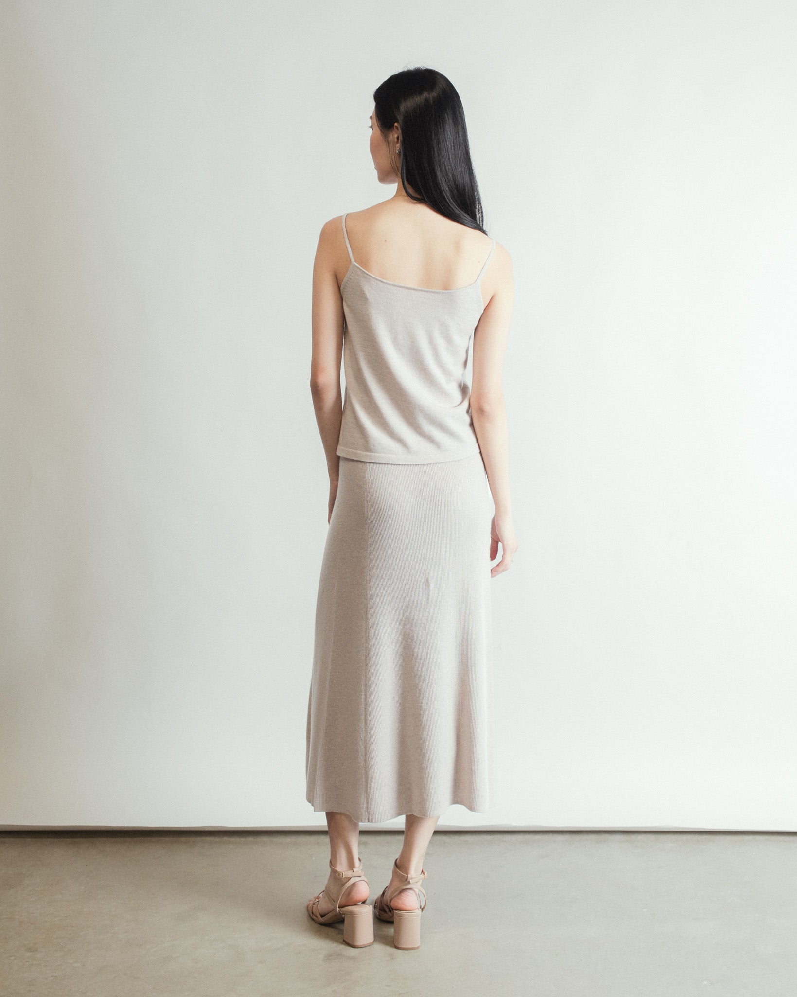 Linea Flow Cashmere Midi Skirt Mysto Cashmere
