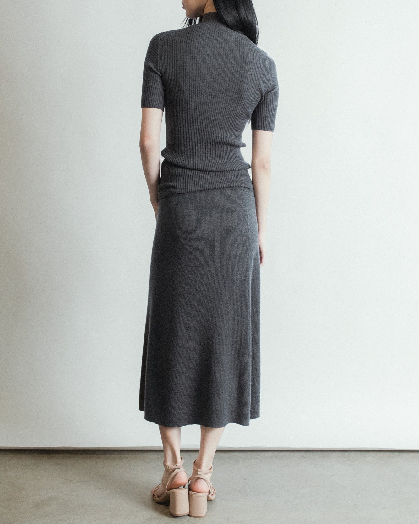 Linea Flow Cashmere Midi Skirt Mysto Cashmere