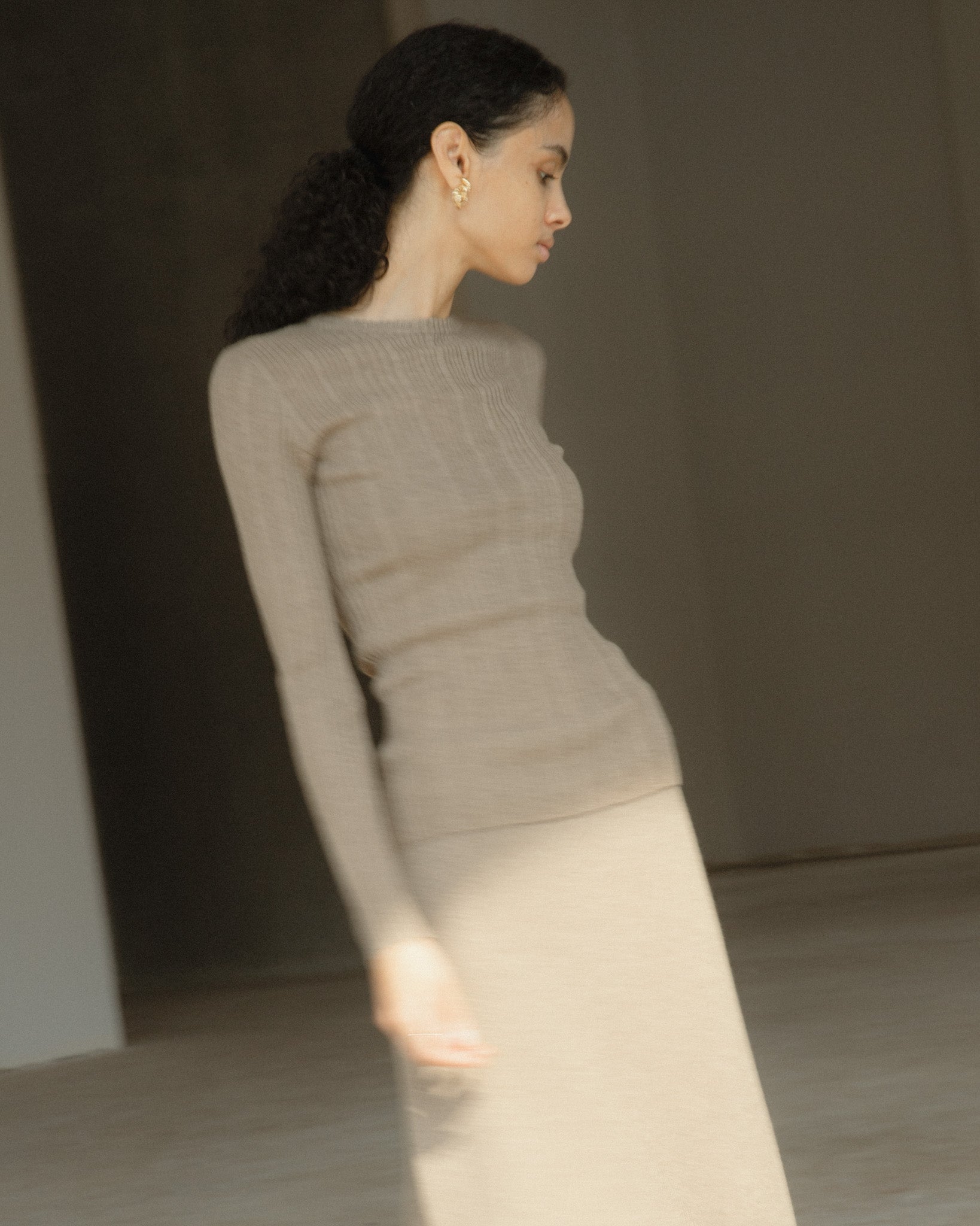 Linea Flow Cashmere Midi Skirt Mysto Cashmere