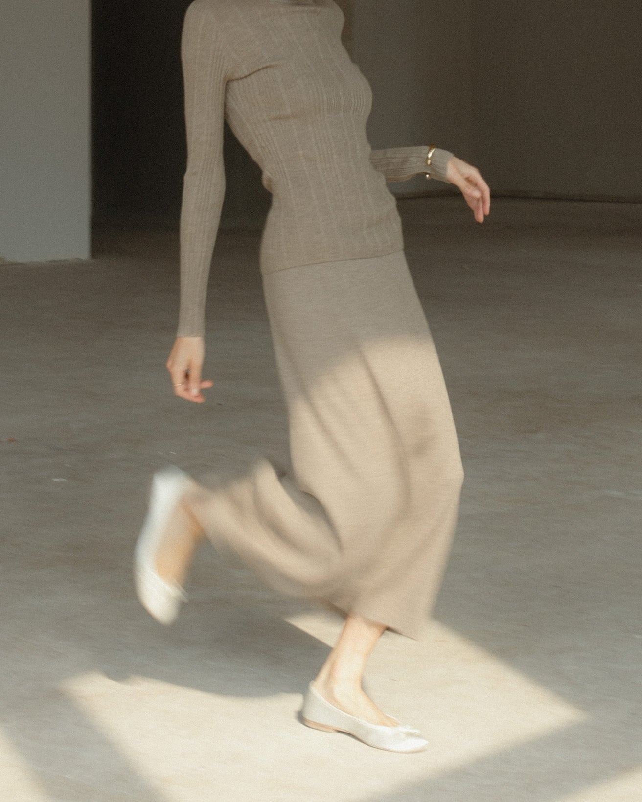 Linea Flow Cashmere Midi Skirt Mysto Cashmere