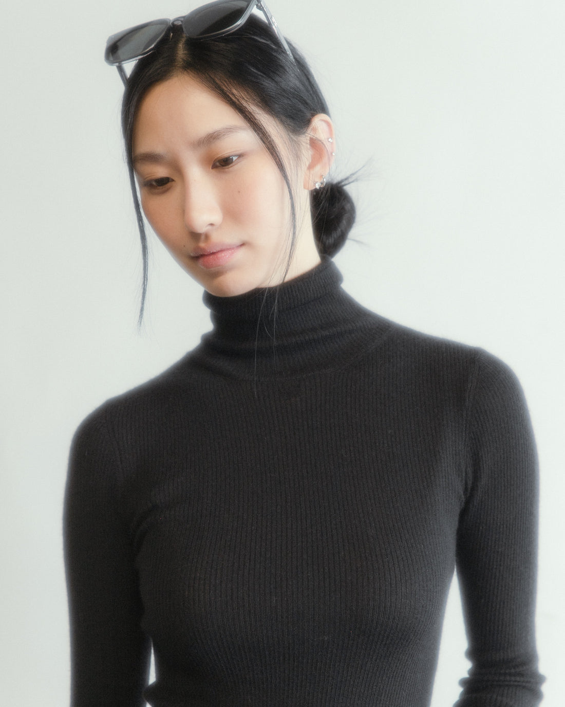 Linea Sheer Cashmere Turtleneck Mysto Cashmere