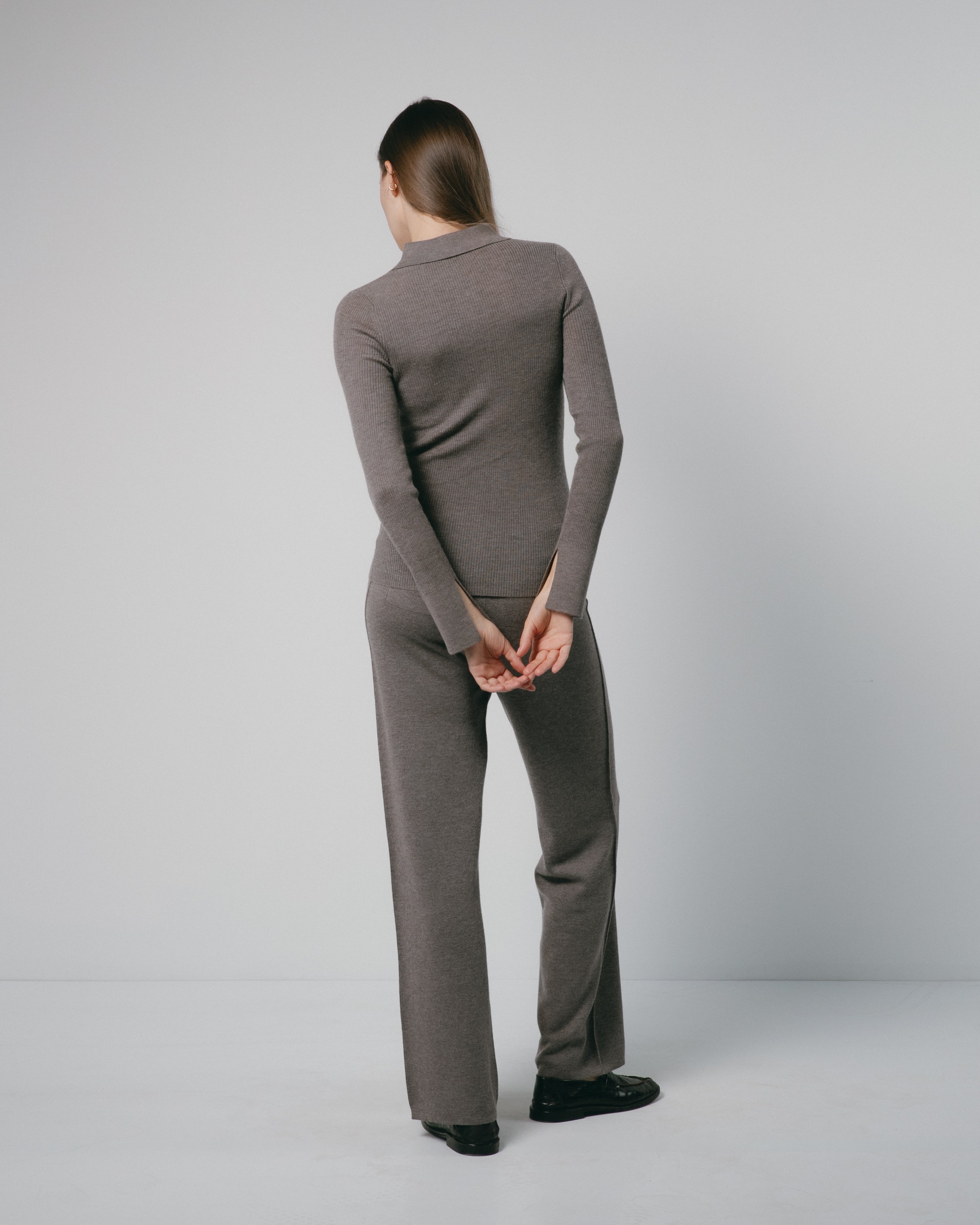 Linea Collared Cashmere Cardigan Mysto Cashmere