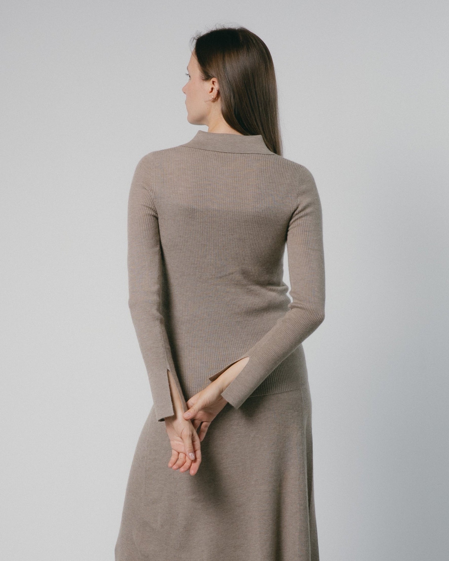 Linea Collared Cashmere Cardigan Mysto Cashmere