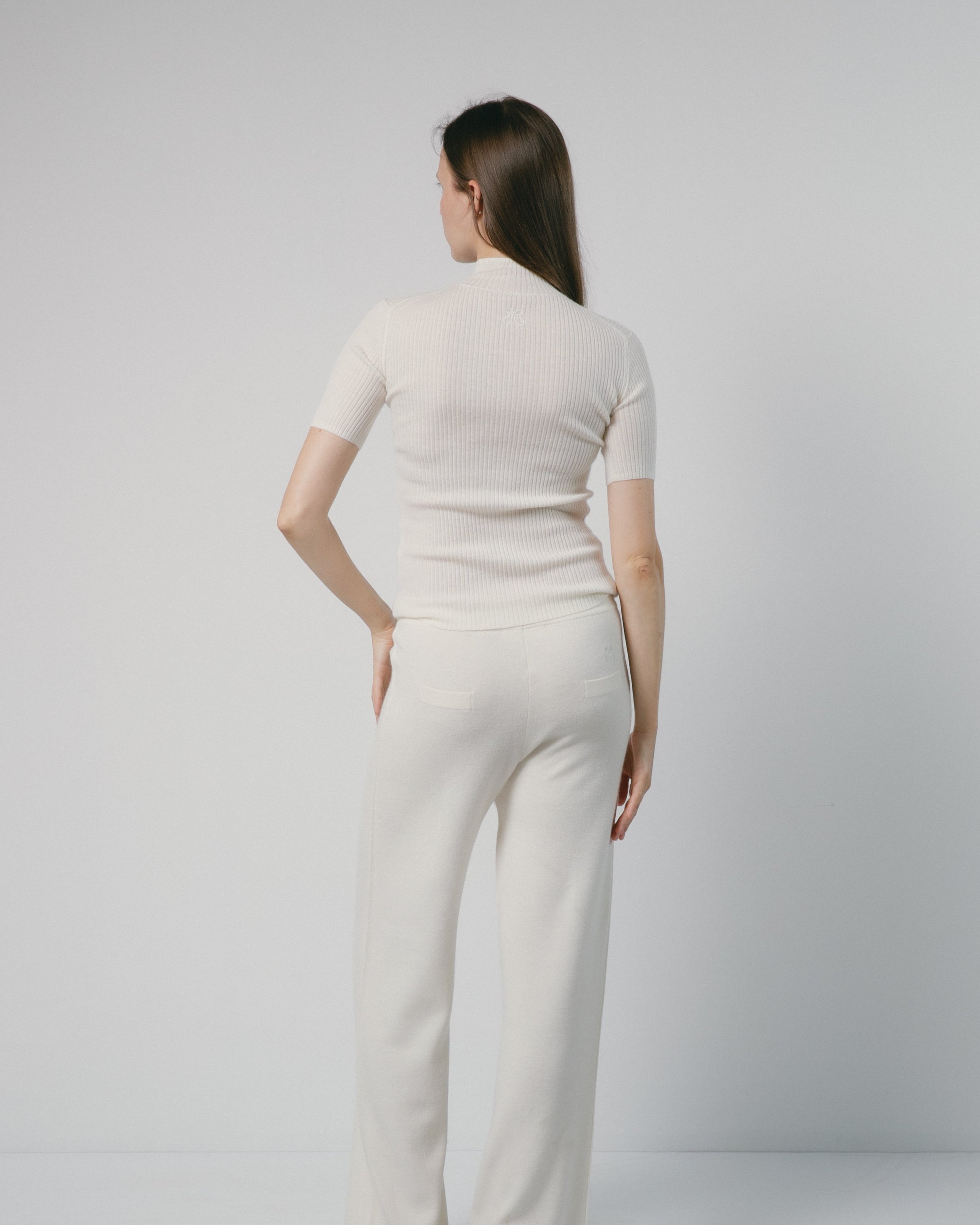 Linea Cashmere Mock Neck Top Mysto Cashmere