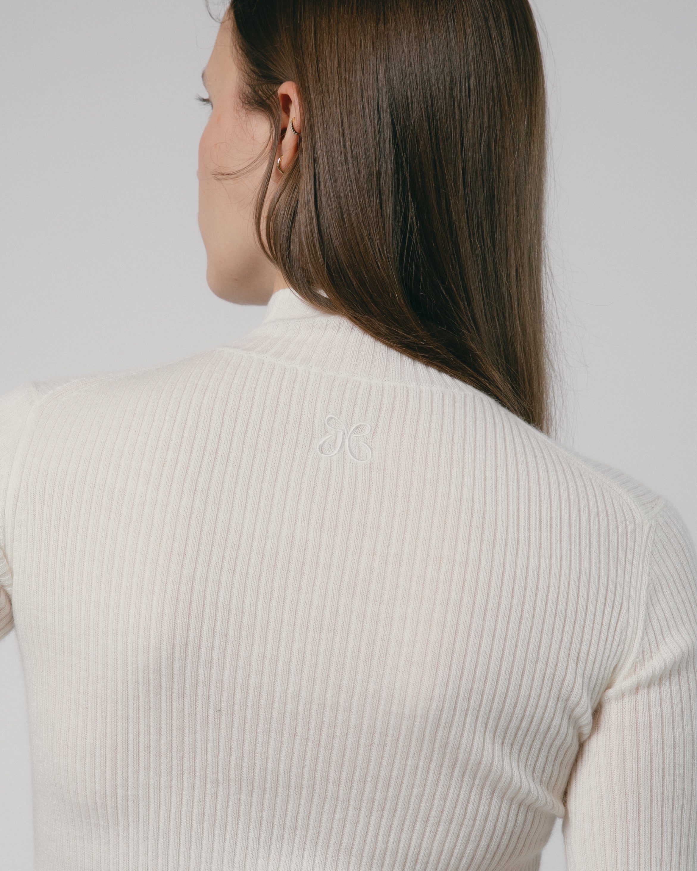 Linea Cashmere Mock Neck Top Mysto Cashmere