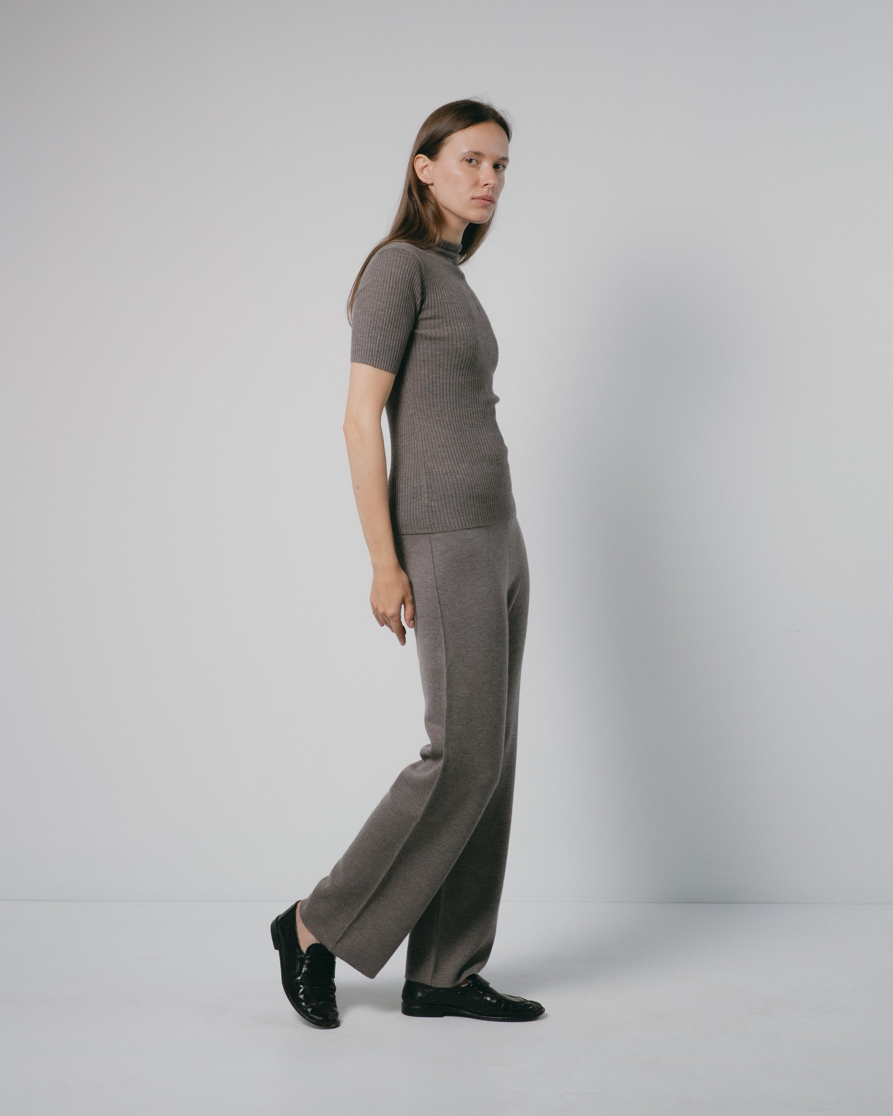 Linea Cashmere Mock Neck Top Mysto Cashmere