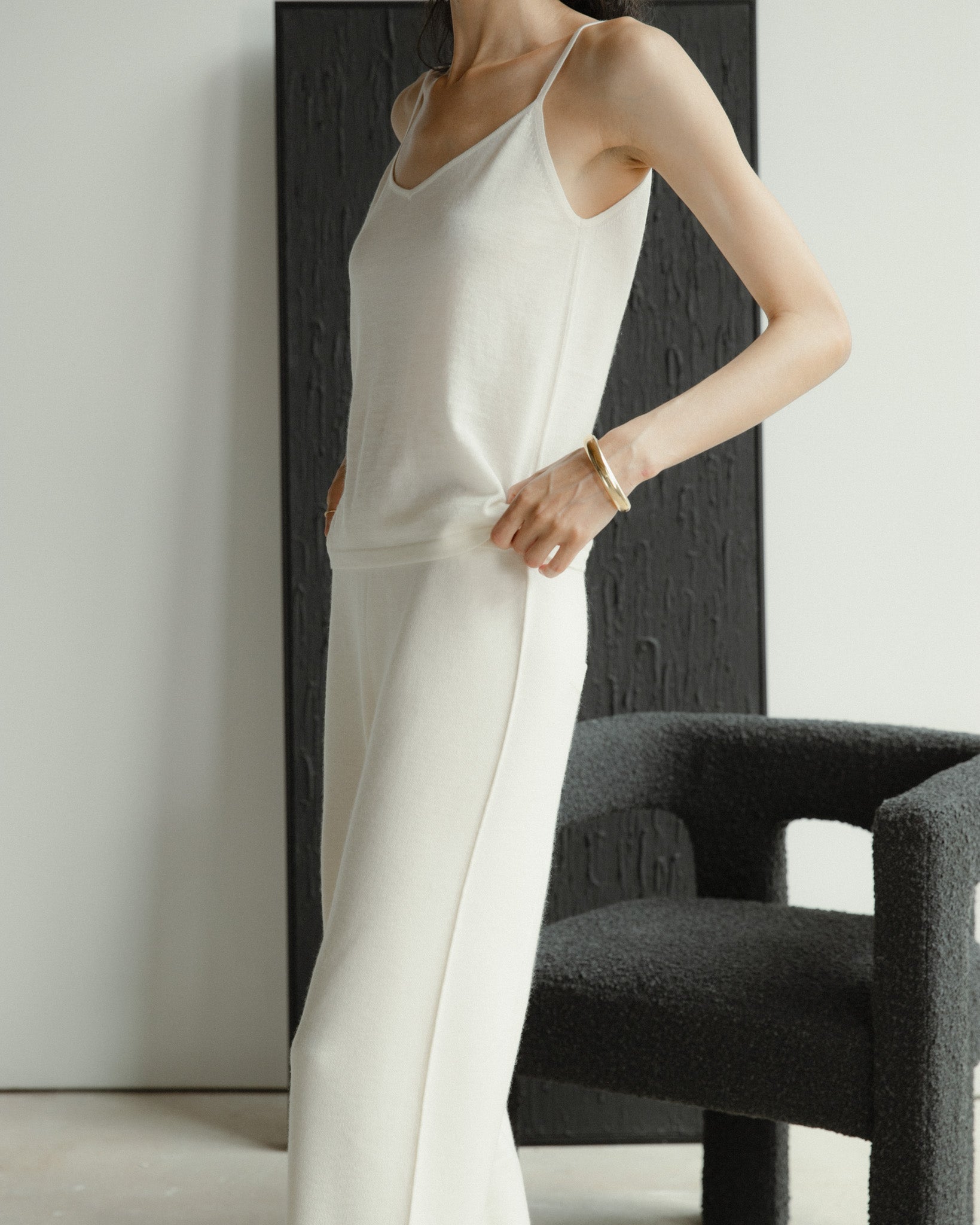 Mist Cashmere Tank Top Mysto Cashmere