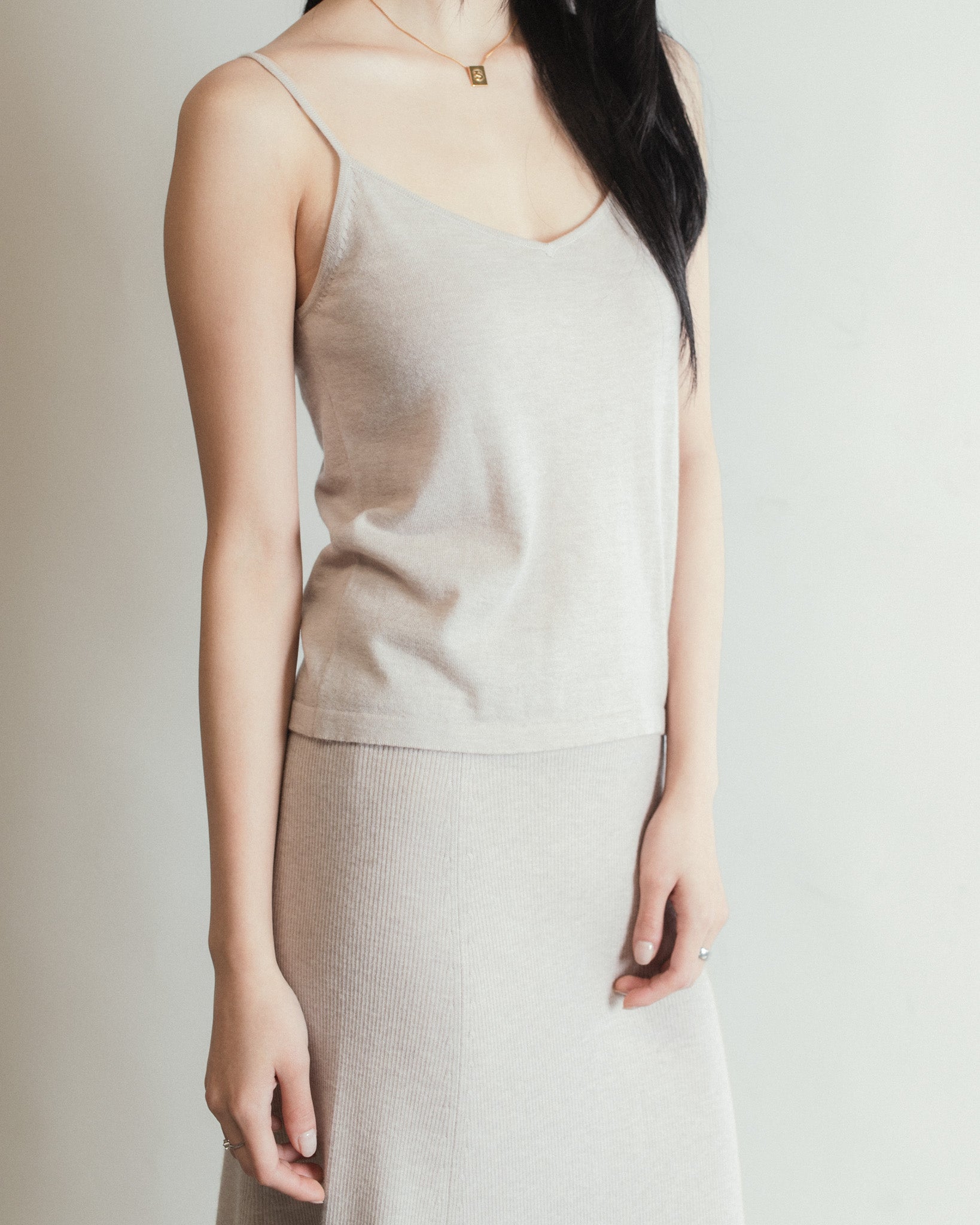 Mist Cashmere Tank Top Mysto Cashmere