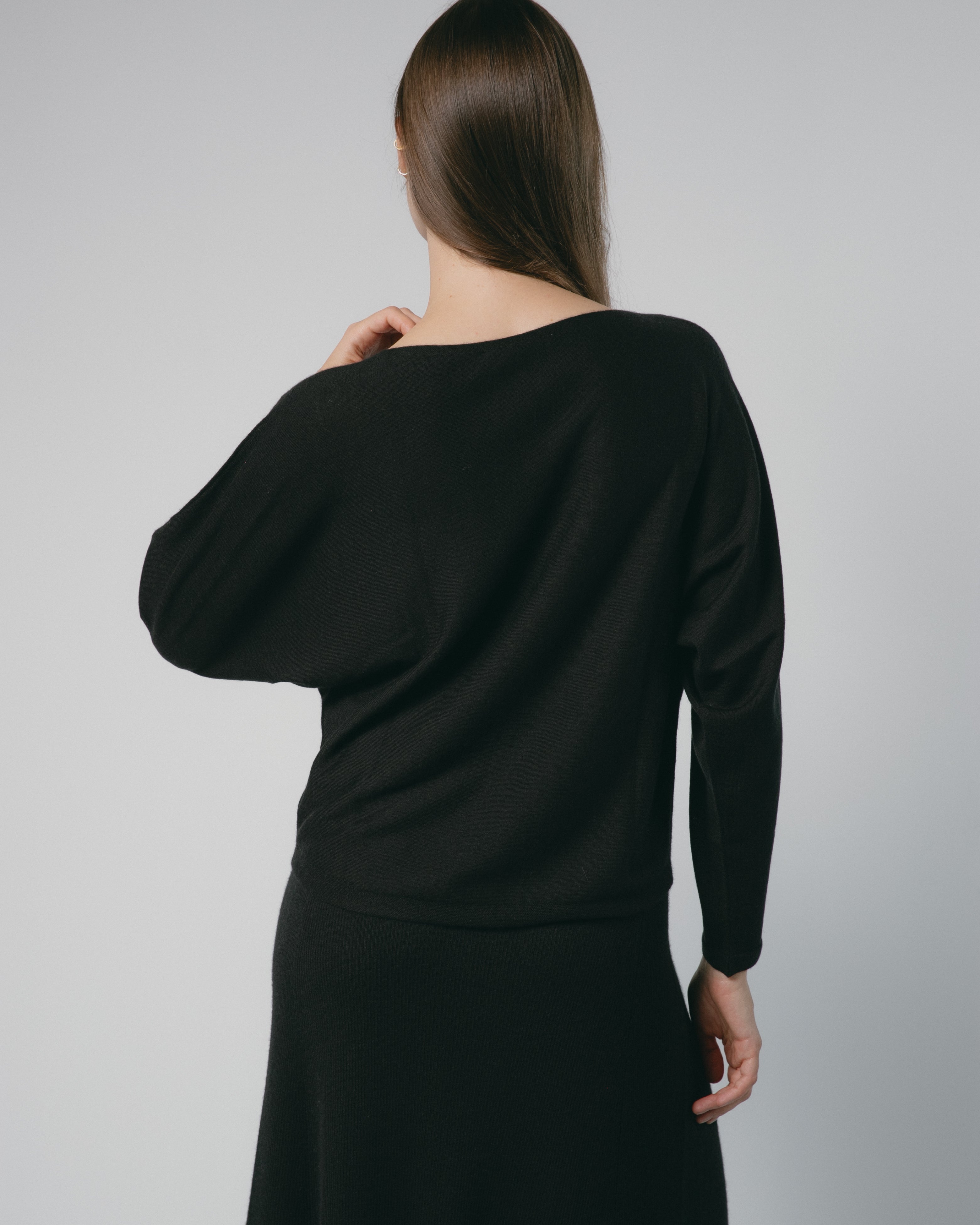 Mist Drape Cashmere Top Mysto Cashmere
