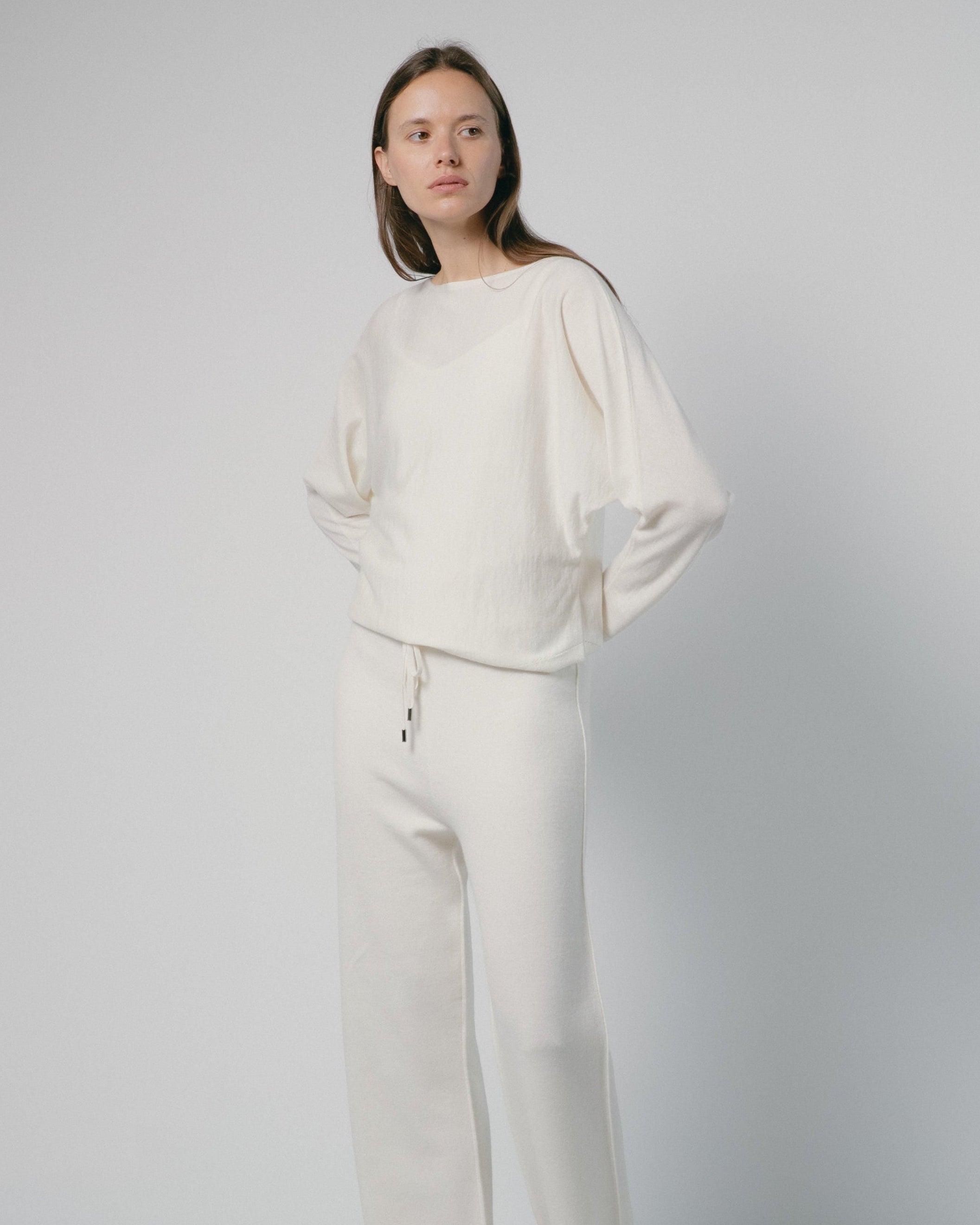 Mist Drape Cashmere Top Mysto Cashmere