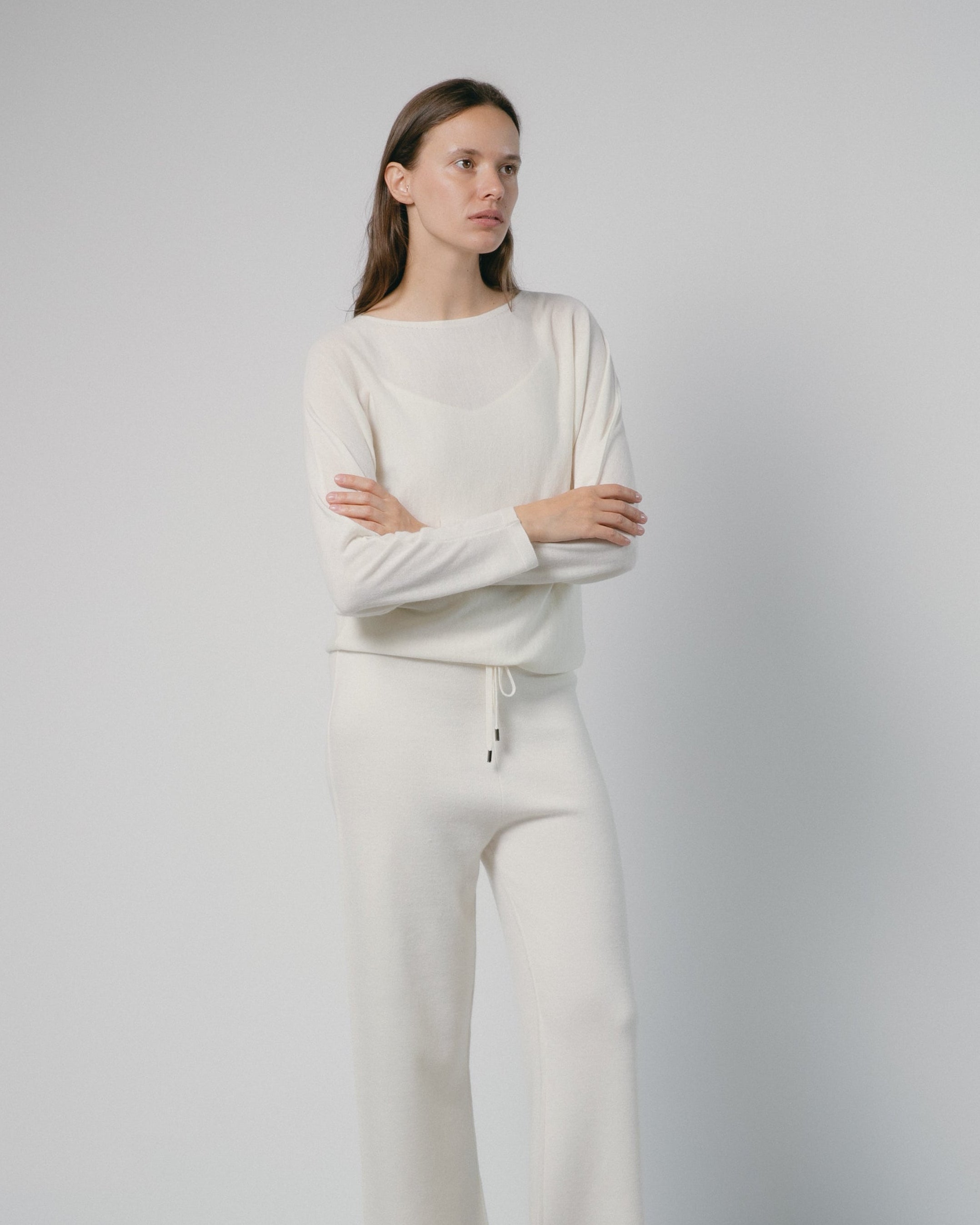 Mist Drape Cashmere Top Mysto Cashmere