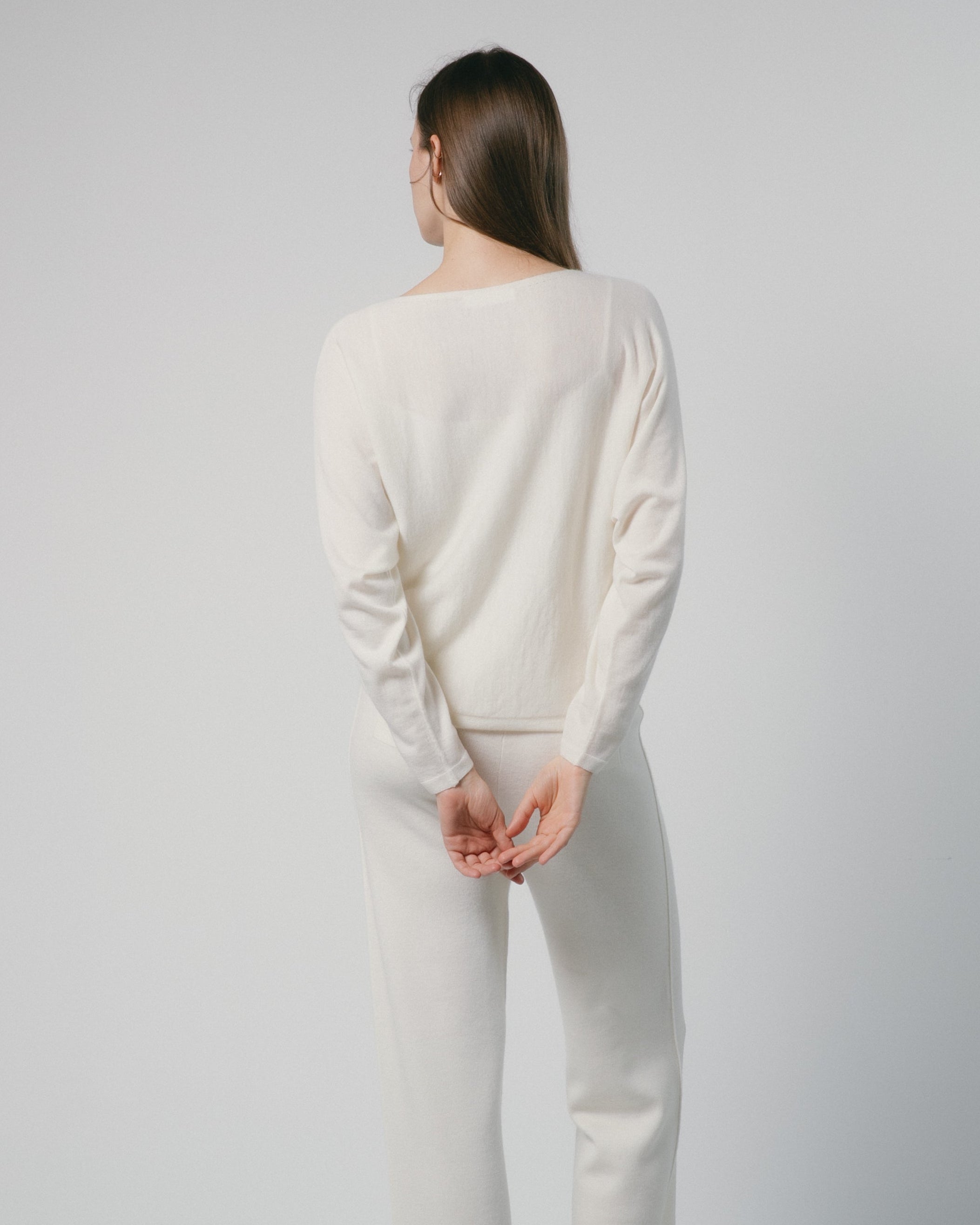 Mist Drape Cashmere Top Mysto Cashmere