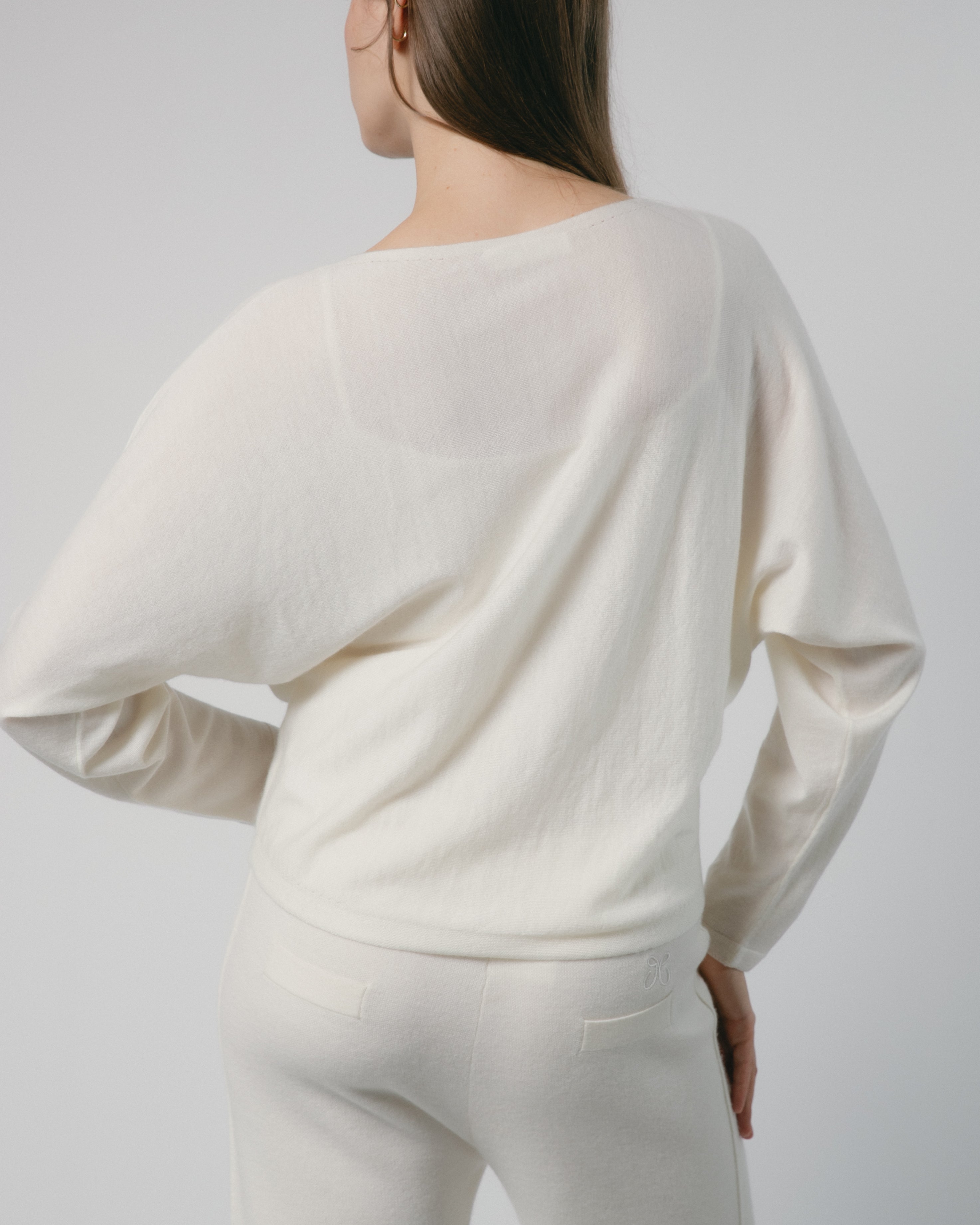Mist Drape Cashmere Top Mysto Cashmere