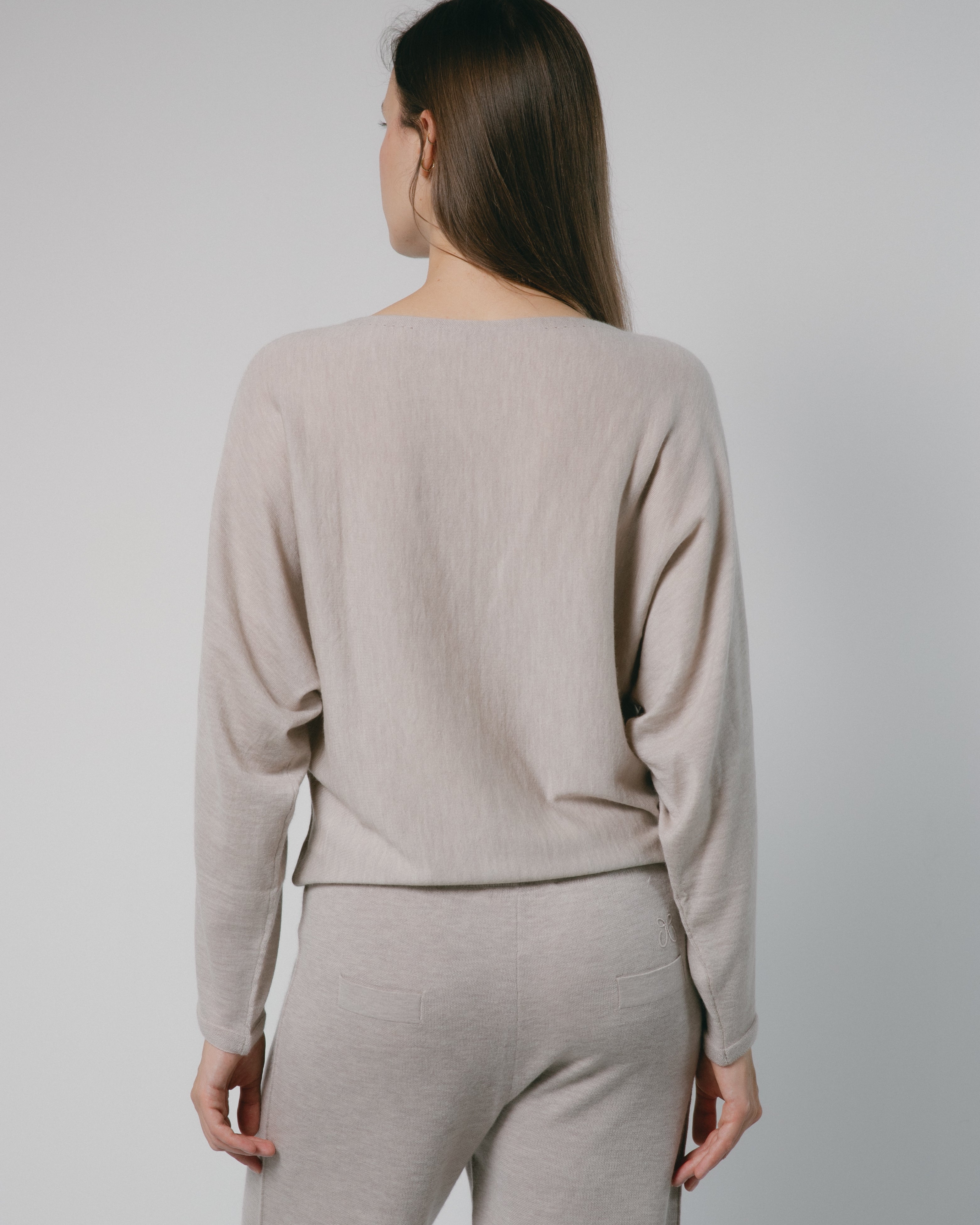 Mist Drape Cashmere Top Mysto Cashmere