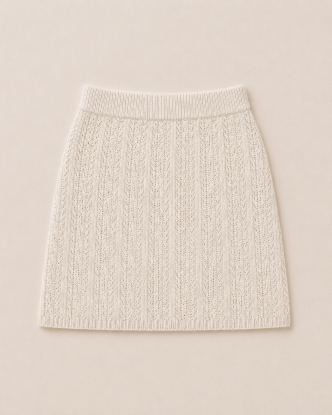 Cashmere Lace Knit Skirt, Mysto Cashmere